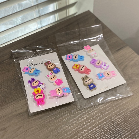 Labubu Accessories - Colorful Labubu Shoe Charms Sets bundle of 2